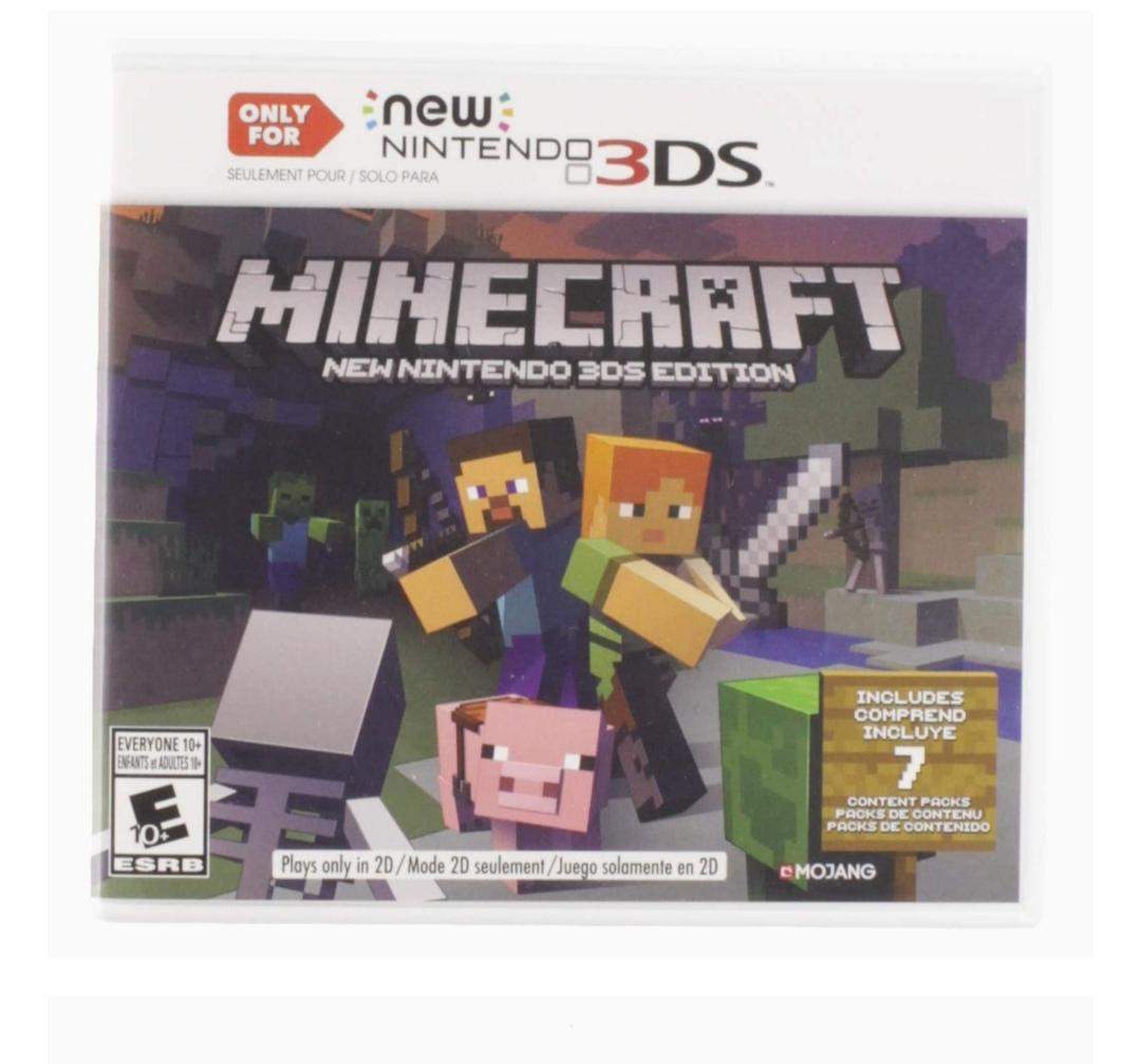 Nintendo 2ds Minecraft Code Minecraft für Nintendo 2ds XL? (Computer, Technik, Spiele und Gaming)