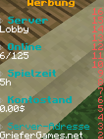 Minecraft Informationen Auf Der Seite Anzeigen Computer Technik Internet Minecraft Informationen Auf Der Seite Anzeigen Computer Technik Internet