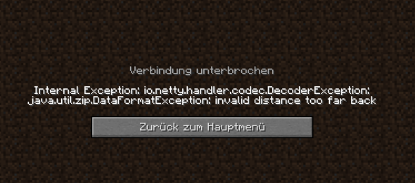 minecraft internal exception io.netty.handler.codec.decoderexception ...
