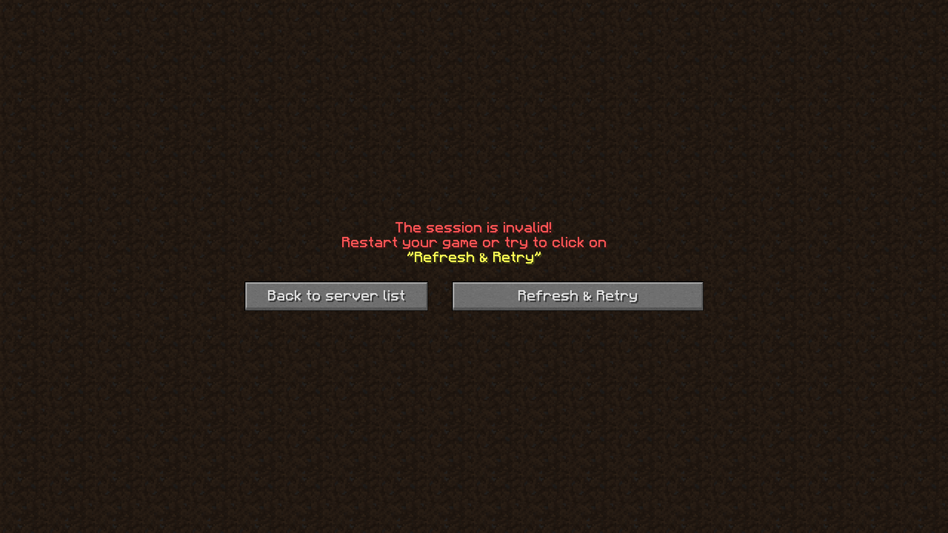 minecraft switch invalid session minecraft switch invalid session