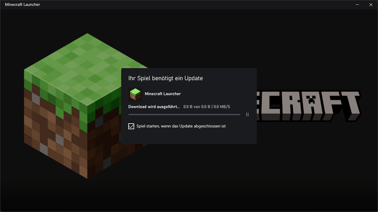 Minecraft Launcher Update dauert ewig? (PC, Minecraft Java Edition, Mojang)