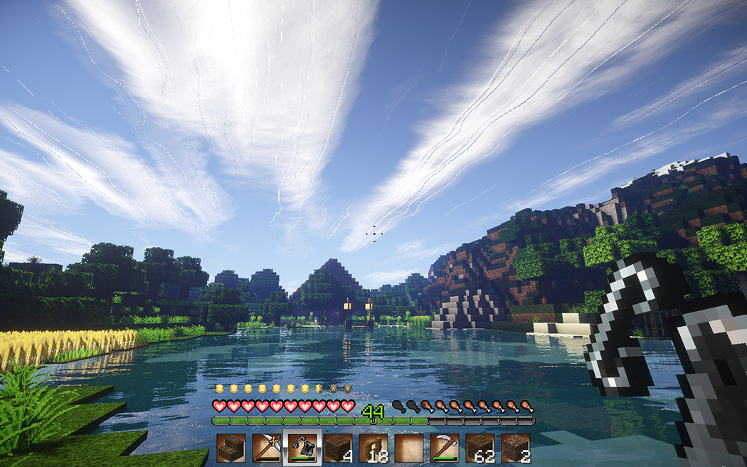 Minecraft Mod shader SEUS-v10.1 Realistic clouds 