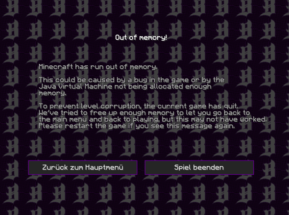 Minecraft Ram Immer Uberlastet Computer Spiele Und Gaming Computerproblem Minecraft Ram Immer Uberlastet Computer Spiele Und Gaming Computerproblem