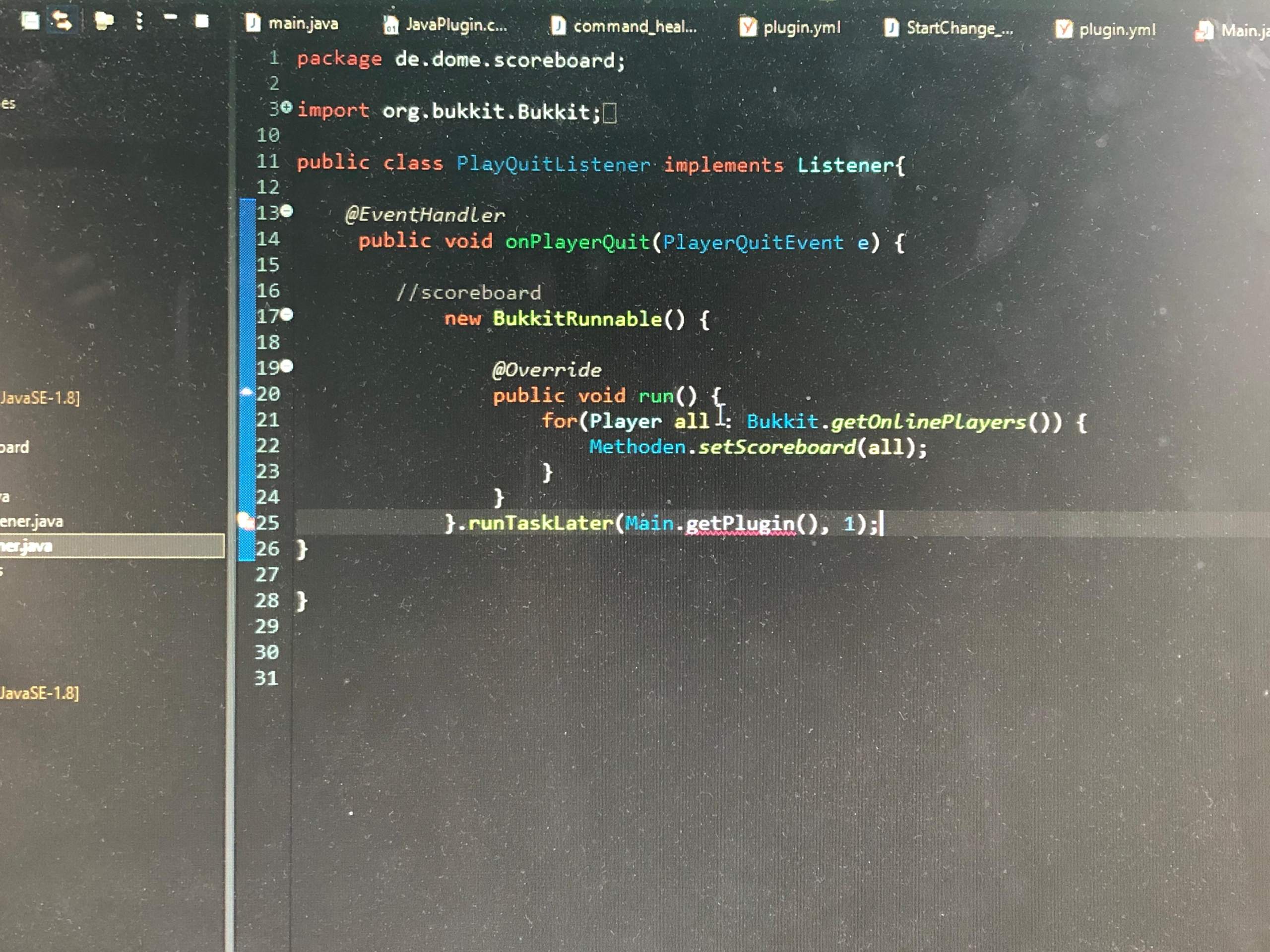 Minecraft scoreboard eclipse? (Minecraft Plugin, eclipse java)