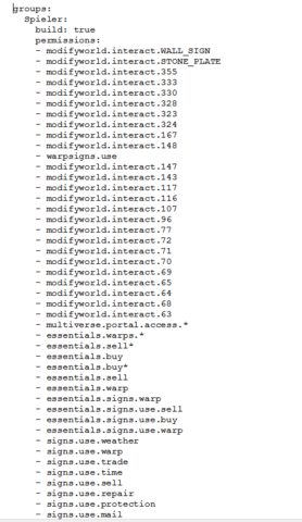 1.Teil Permissions - (Minecraft, Server, permissions)