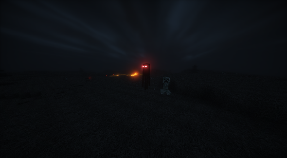 Die leuchtenden Augen des Endermans - (Minecraft, shader, SEUS)