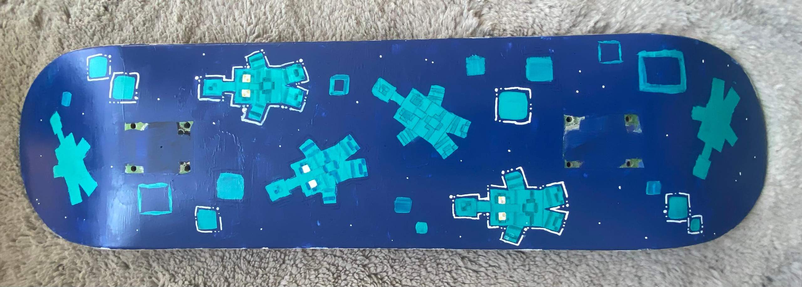 Minecraft skateboard deck paint ideen? (Farbe, malen, Malerei)