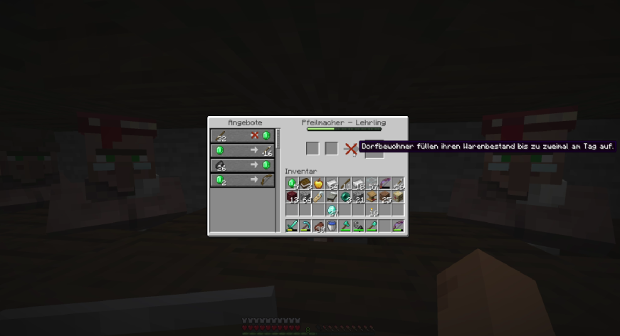 Minecraft Villiger nachfüllen? (Minecraft Java Edition)