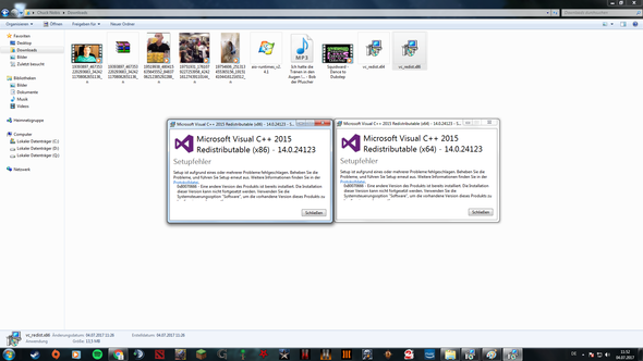 Mircosoft Visual C 15 Redistributable Package X64 Lasst Sich Nicht Mehr Installieren Pc Software