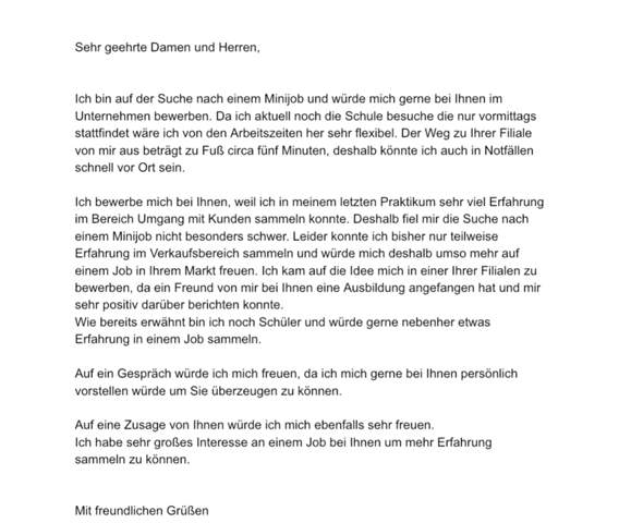 Mit 16 Bei Real Bewerben Ist Die Bewerbung Ok Schule Arbeit Ausbildung Und Studium