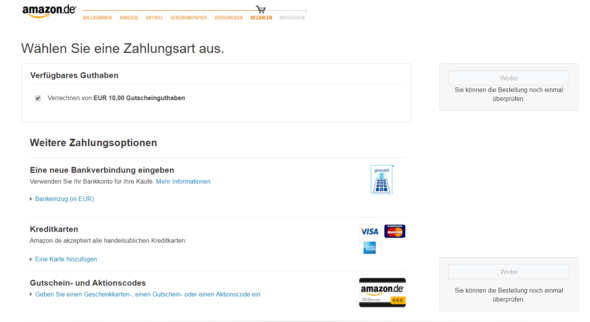 Mit Amazon Gutschein Guthaben Bezahlen Handy Smartphone