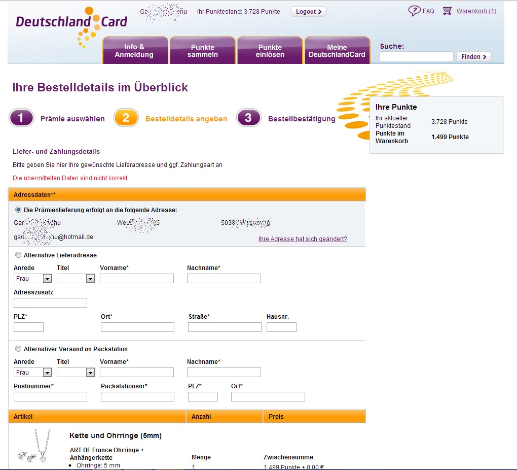 Karte Deutschlandcard Karte Deutschlandcard