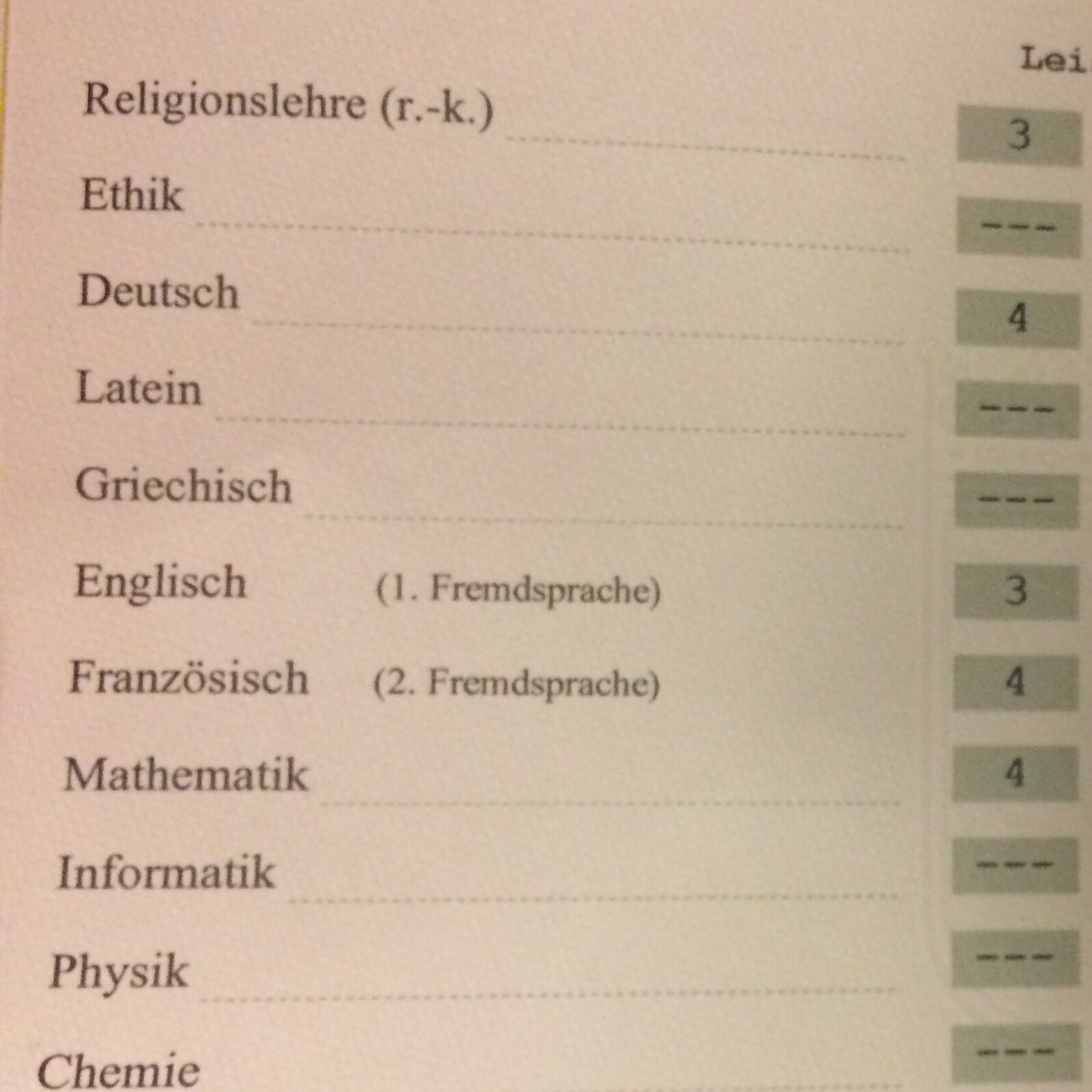 Mit diesen Noten welchen Schnitt abi? (Gymnasium)