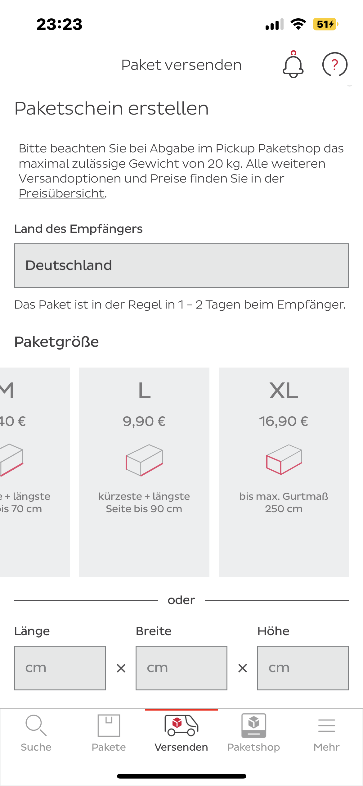 Mit DPD Lebensmittel versenden, Porto nur für die Größe des Pakets ...