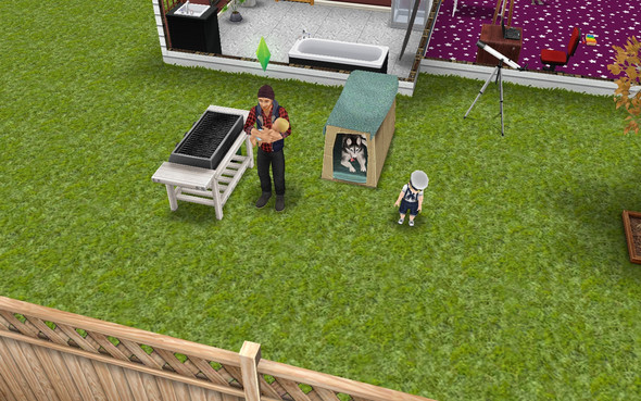 Mit Krabbelkind Tortenschlacht spielen- SIMS Freeplay?