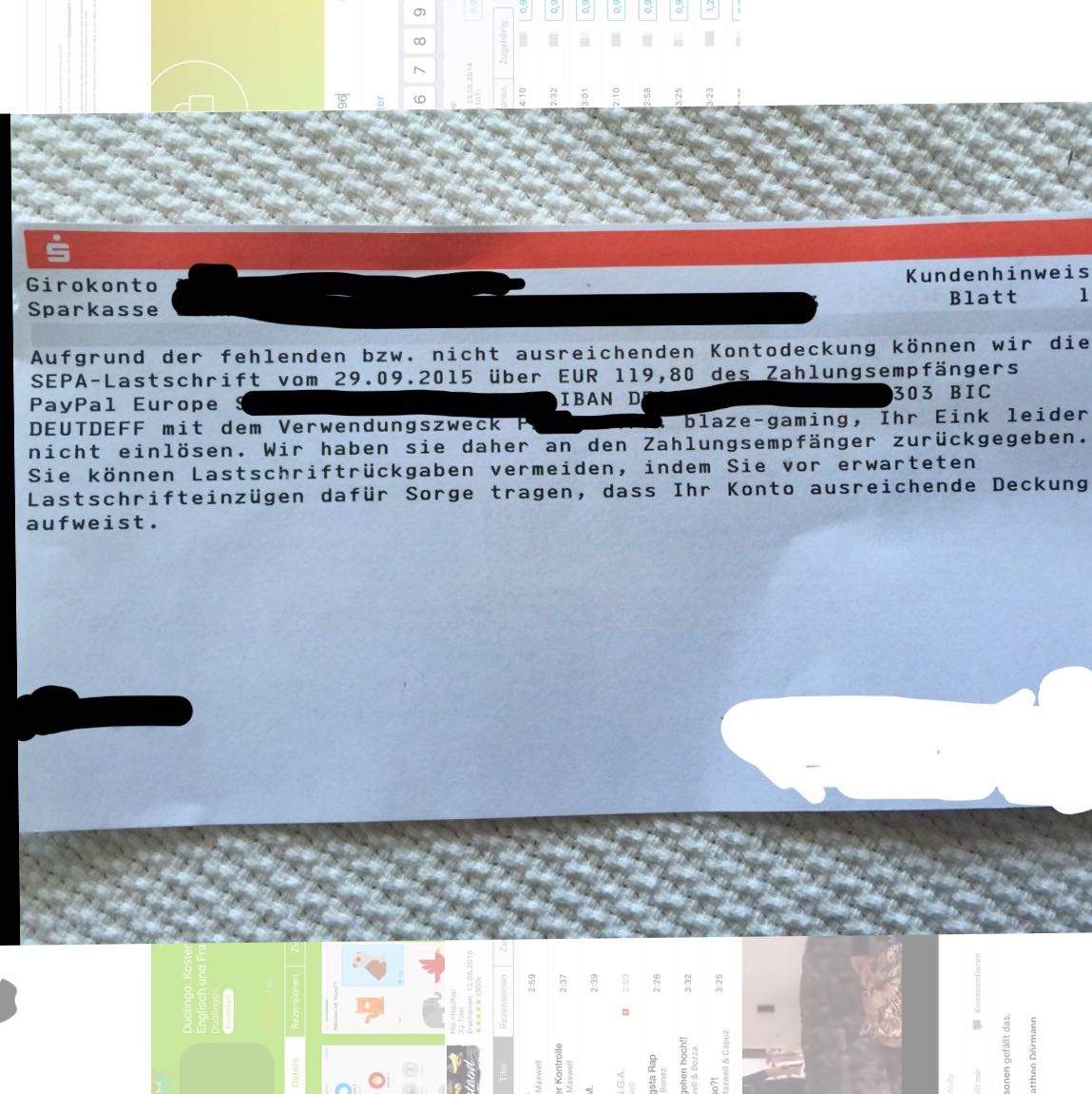 Was passiert, wenn das Bankkonto für eine PayPal-Zahlung nicht gedeckt ist? Was passiert, wenn das Bankkonto für eine PayPal-Zahlung nicht gedeckt ist?