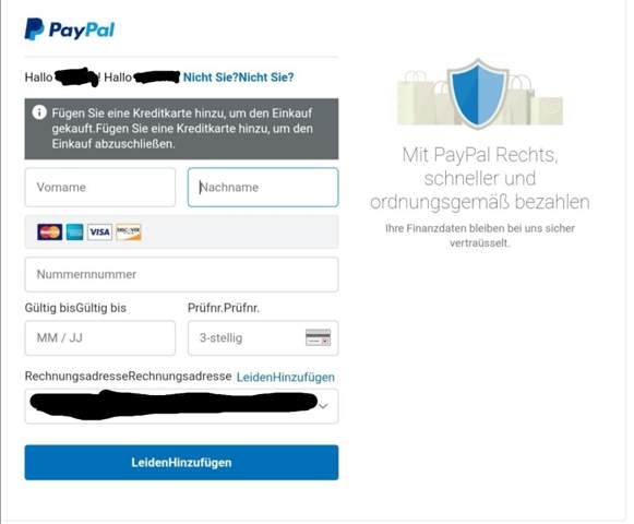 Mit Paypal Ohne Kreditkarte Zahlen Zahlungsquelle Hinzufugen