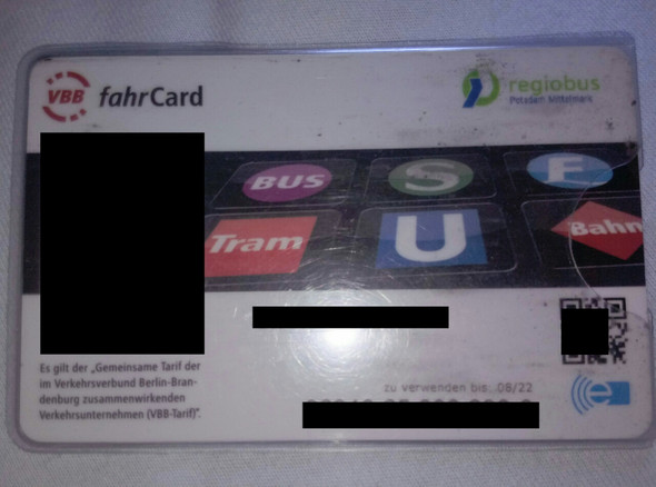 Mit VBBfahrcard bahn usw. fahren? (Ticket, Schüler, Potsdam)