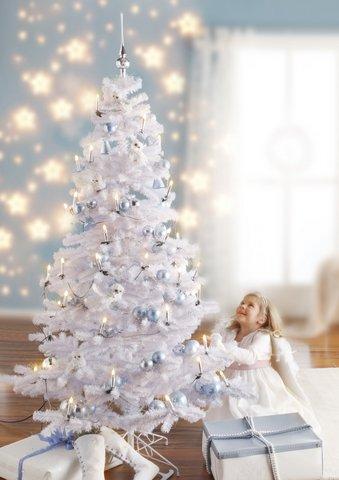 Weißer Tannenbaum - (Kunst, Weihnachten, Farbe)