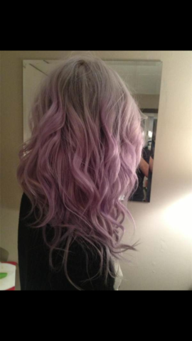 purple - gray hair - (Haare, Friseur, Haare färben)