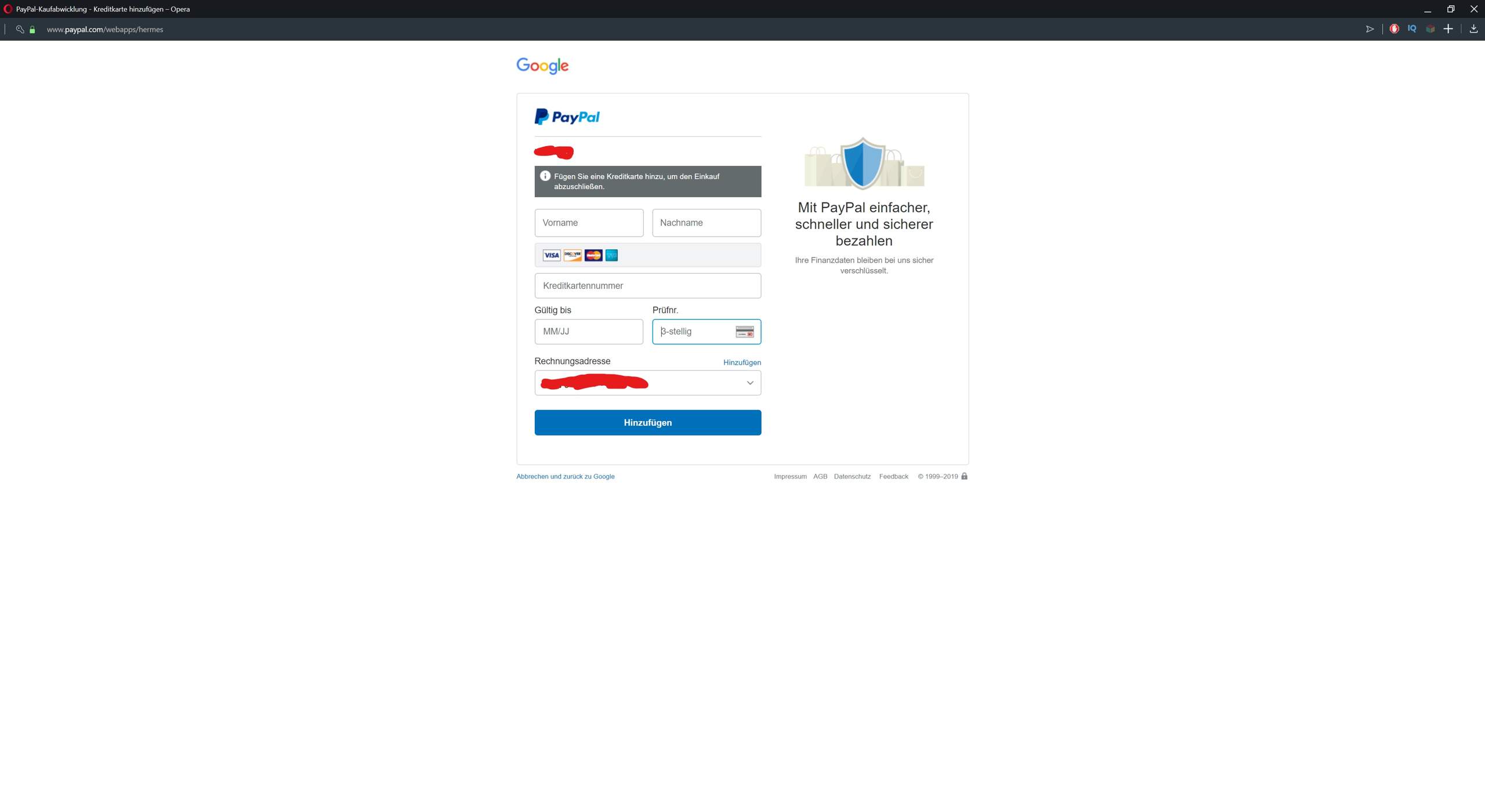 Paypal Will Kreditkarte Habe Aber Keine
