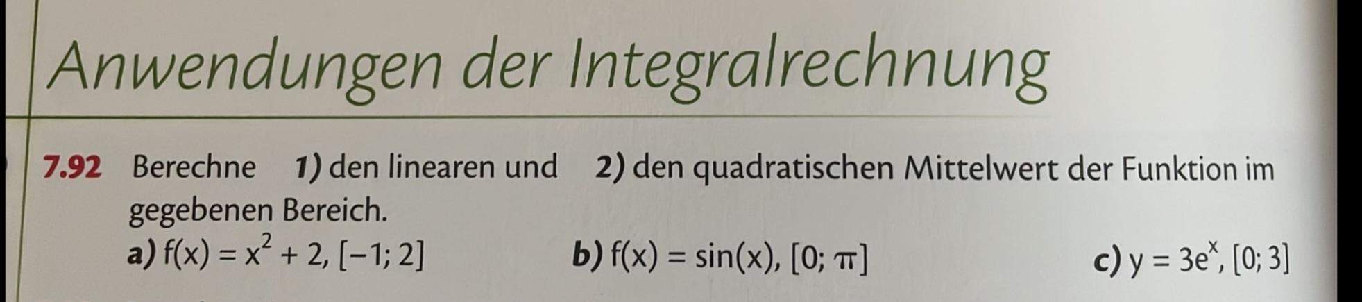 Mittelwert mittels integralrechnung ausrechnen? (Formel)