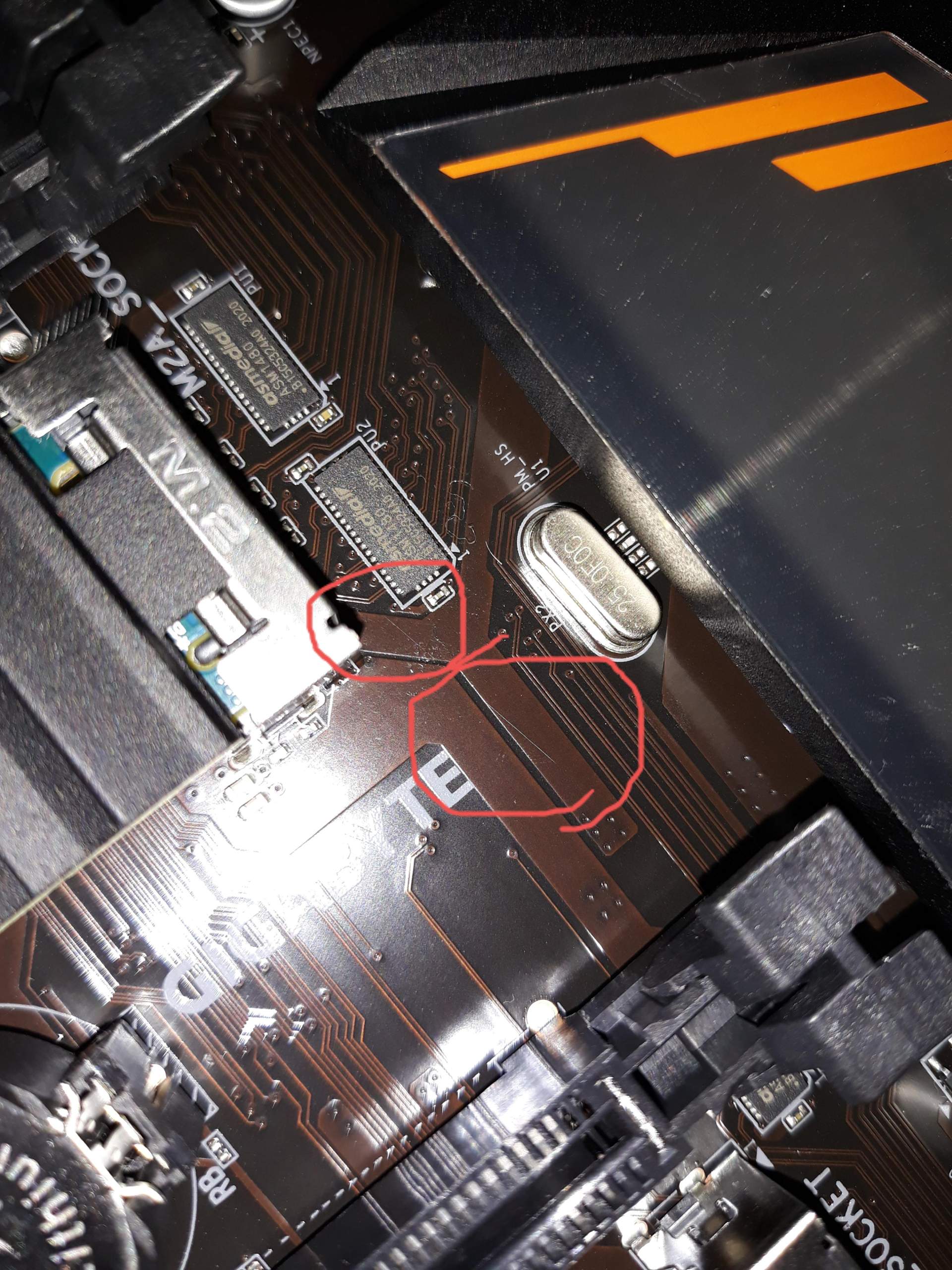 Mainboard kratzer kaputt? (Computer, Technik, Technologie)