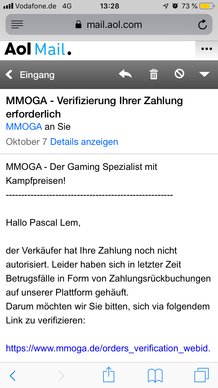 Mmoga Vorbestellung Wann Kommt Der Key MMOGA möchte eine Zahlungsverifizierung nach Abbuchung vom Konto was