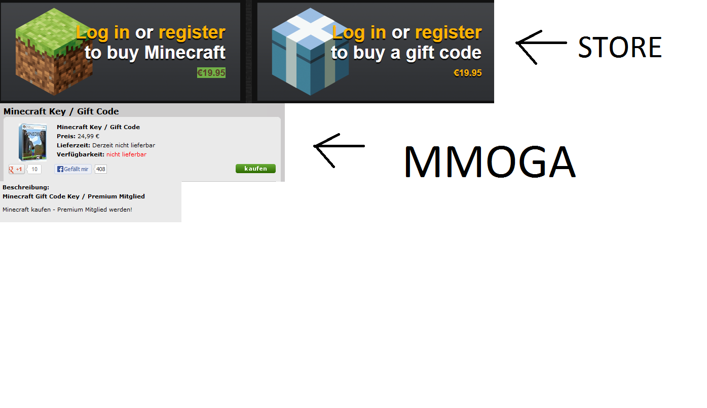 MMOGA vs. Minecraft.net Store! (Computer, Spiele, Geld)