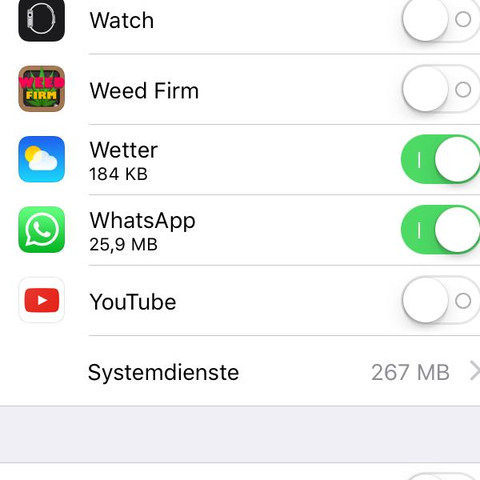 System Dienste - (iPhone, Apple, internet-flat)
