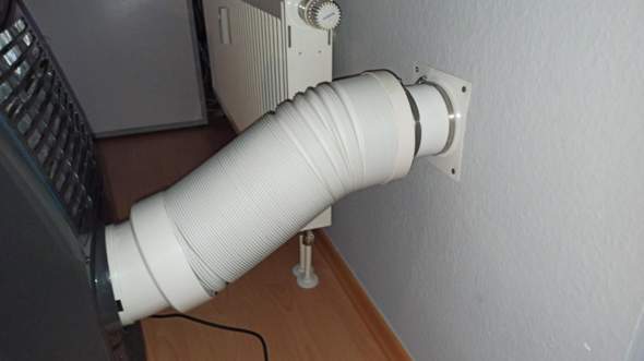 Mobile Klimaanlage - Abluftschlauch Durchmesser reduzieren (150mm
