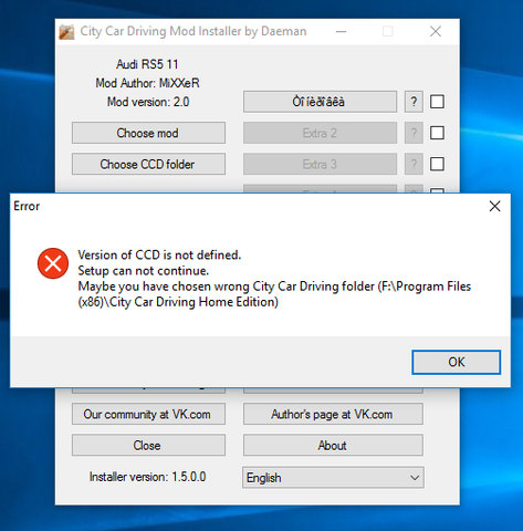 Mods Lassen Sich Bei City Car Driving Nicht Installieren Fehler Installer