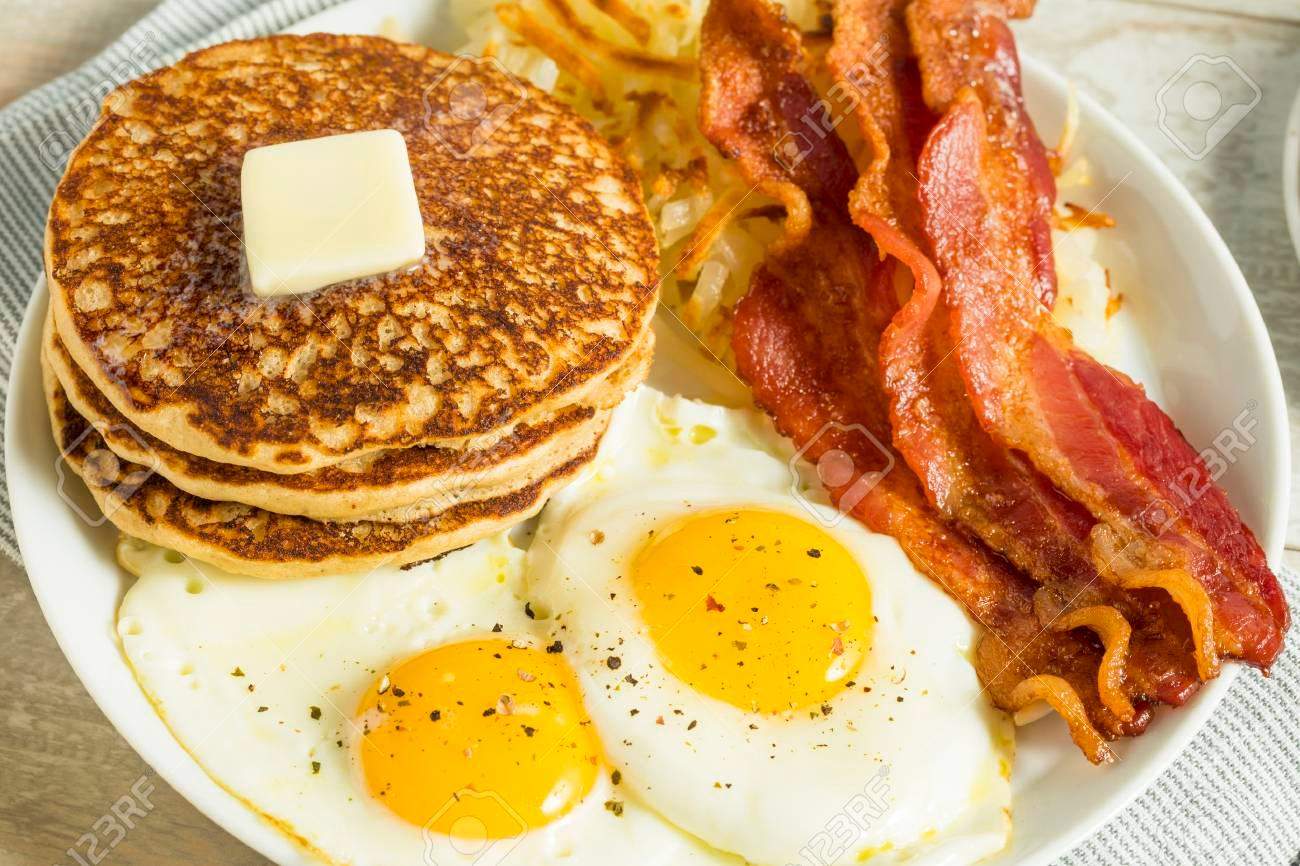 Mögt Ihr Bacon And Eggs Amerikanisches Frühstück Essen Usa Amerika 