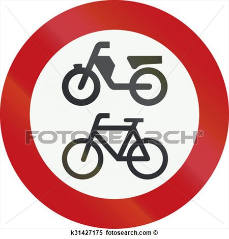Verbotsschild 1 - (Roller, Moped, Leichtkraftrad)