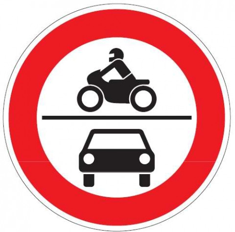 Verboztschild 1 - (Roller, Moped, Leichtkraftrad)