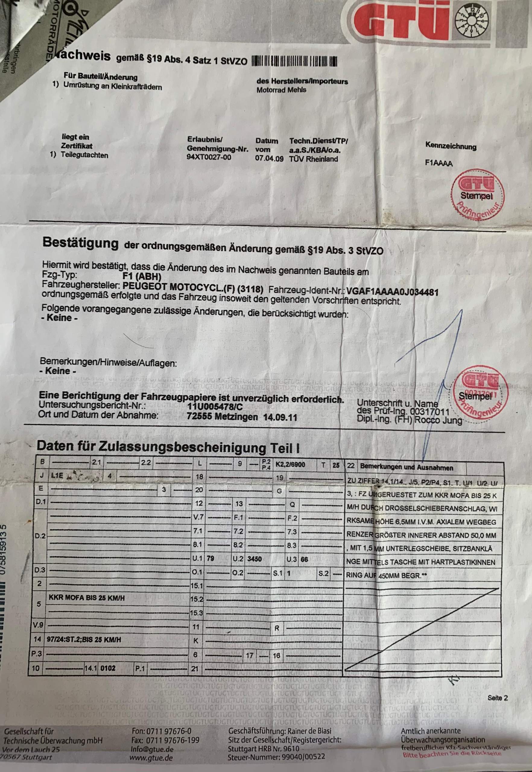 Mofa Papiere ausreichend? (Technik, Technologie, Roller)
