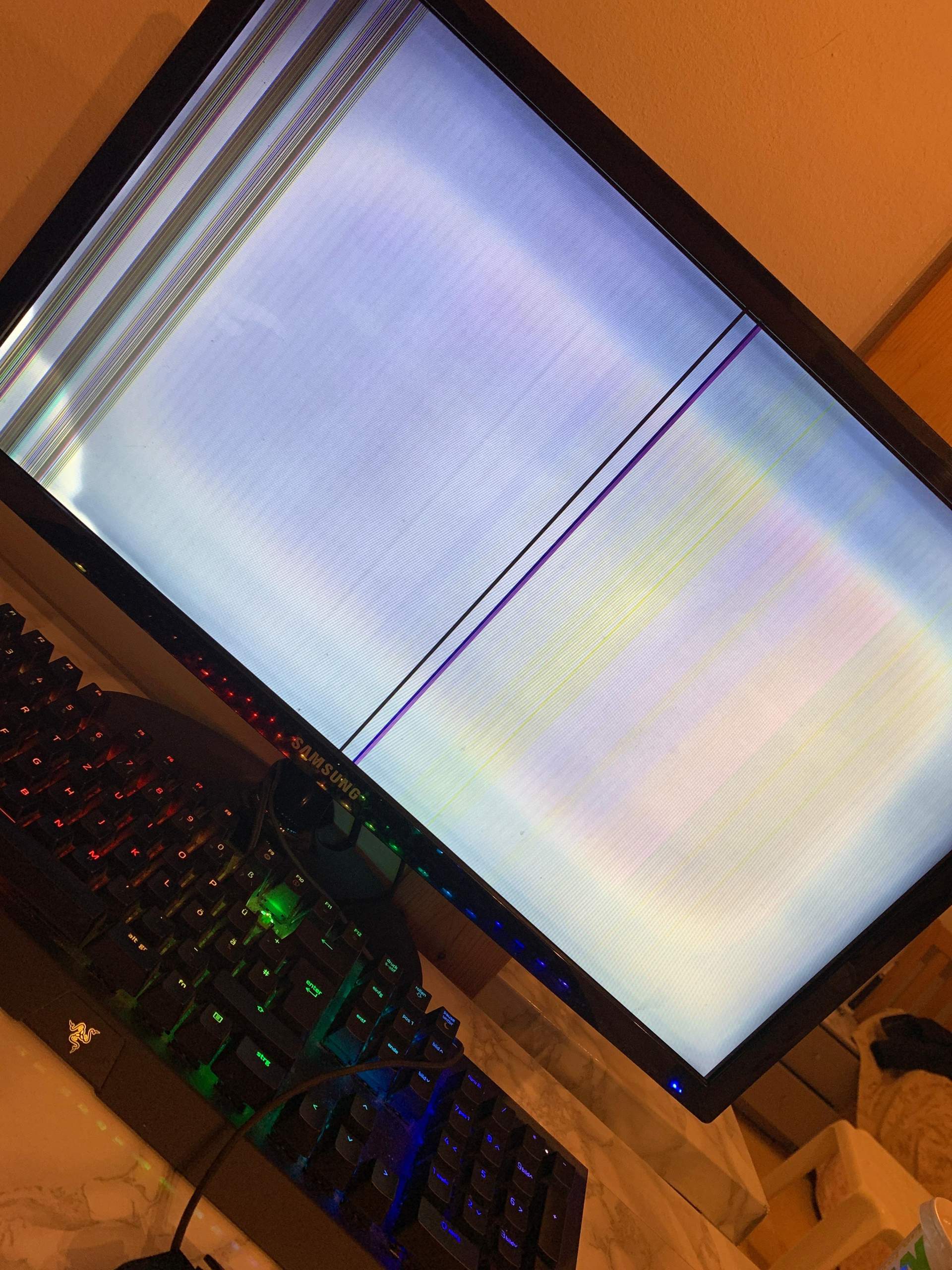 Monitor hat bunte streifen? PC, Kosten)