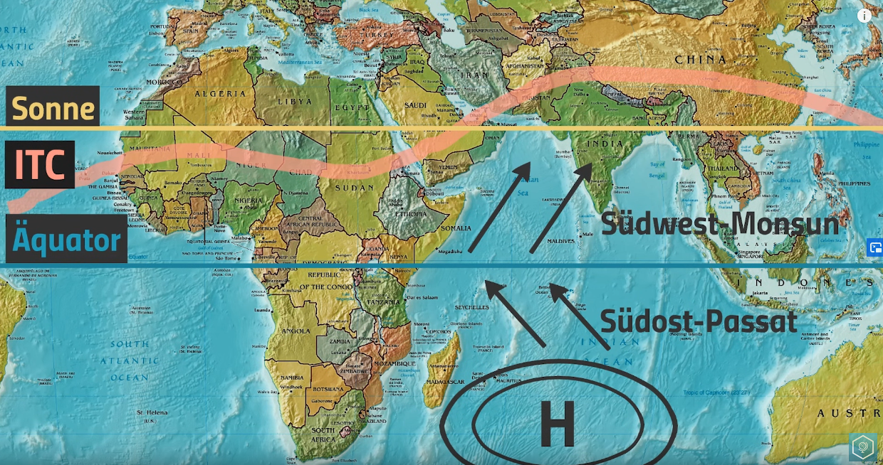 Monsunwind? (Auto und Motorrad, Erdkunde, monsun)