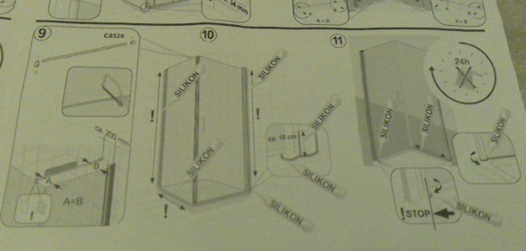 Montageanleitung Duschkabine Verwirrend Bzgl Silikon Auftragen