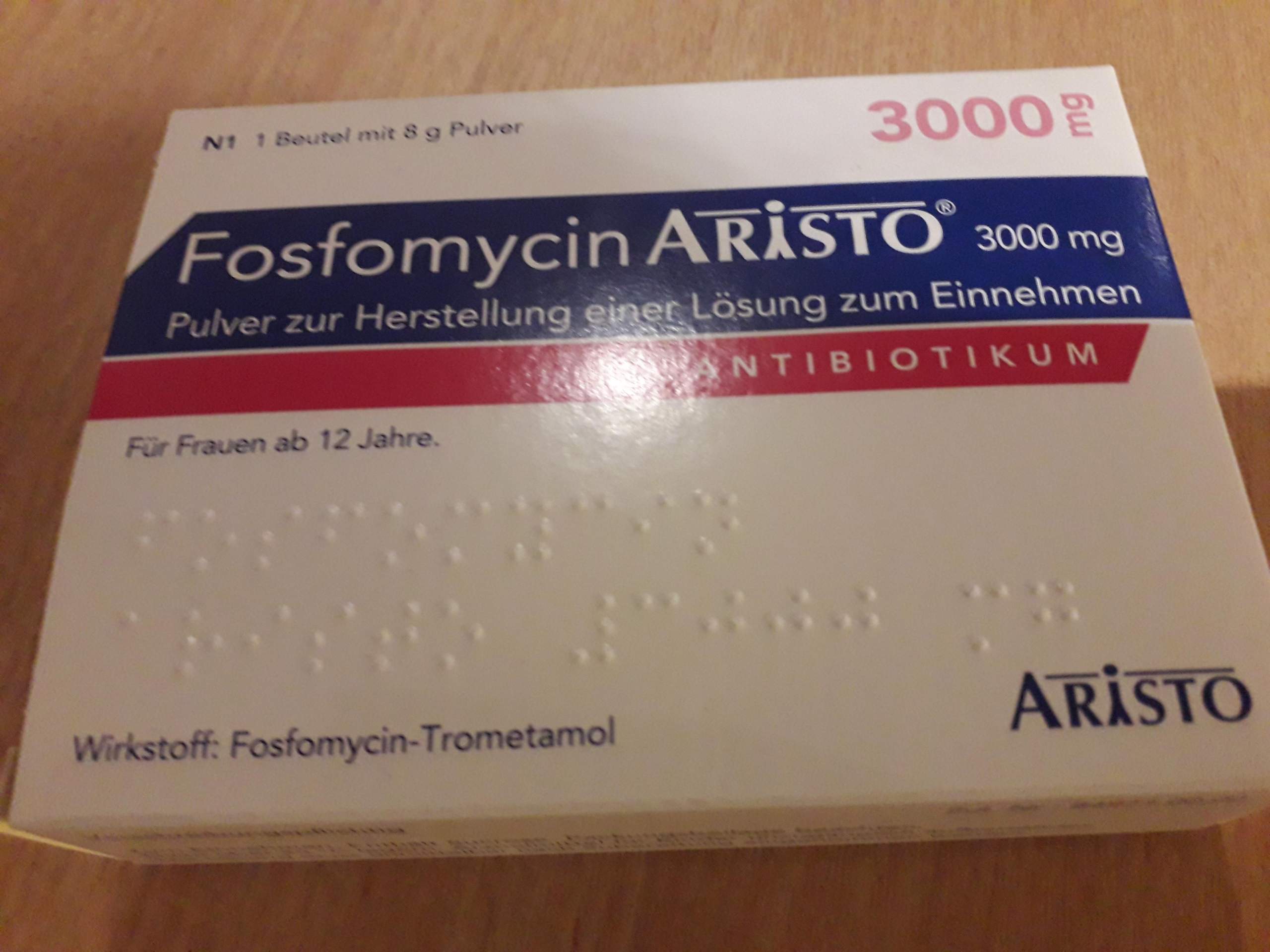 Fosfomycin aristo 3000 mg wie schnell wirkt es