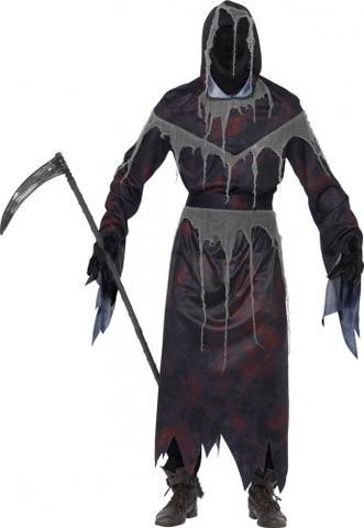 Unter der Kapuze solls eben aussehen als wäre nur Leere vorhanden :) - (Halloween, Maske, sensenmann)