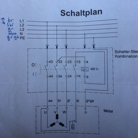 Schaltplan - (Elektrik, Elektromotor, Holzspalter)