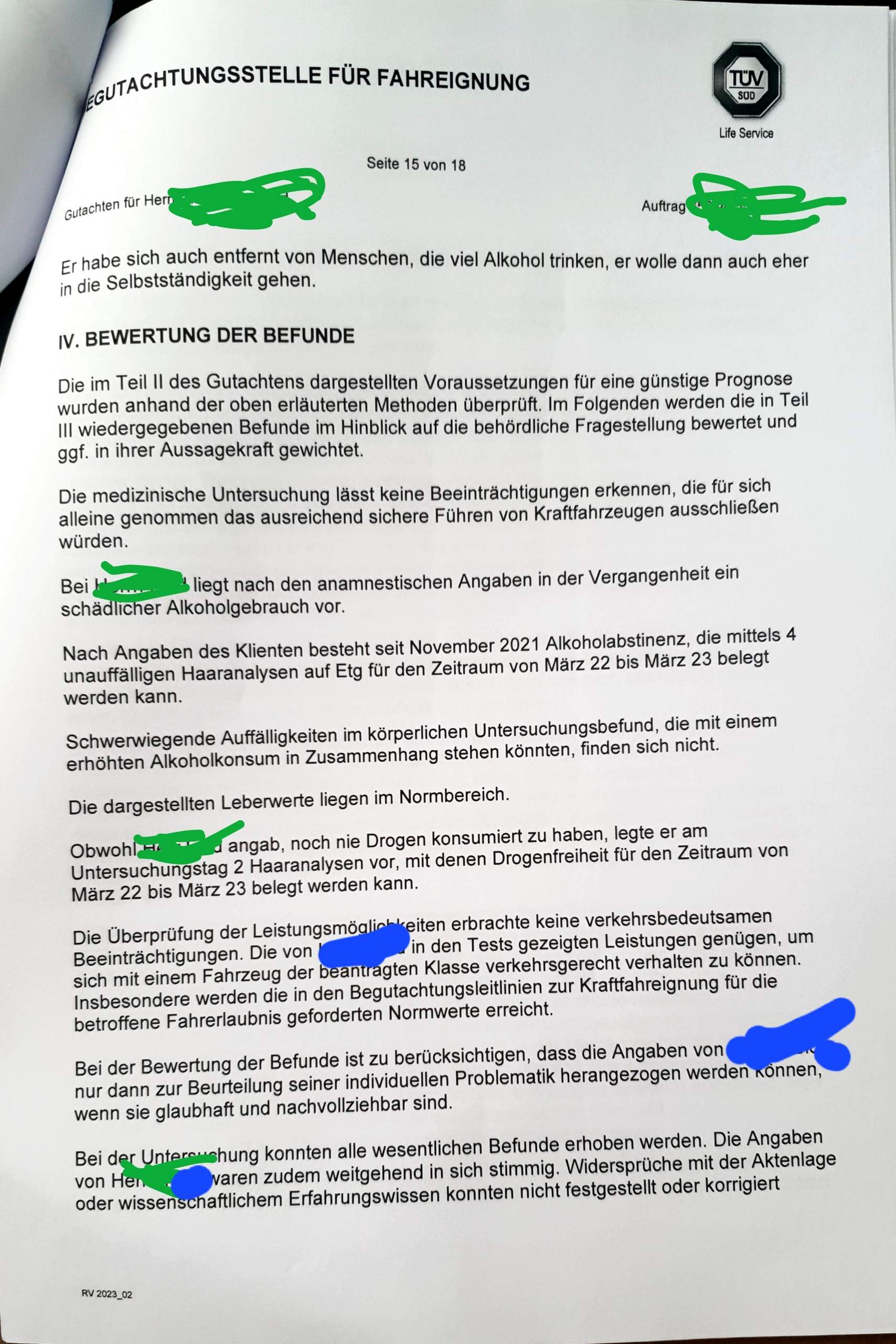 Mpu positiv oder negativ? (Führerschein, TÜV, Führerscheinstelle)