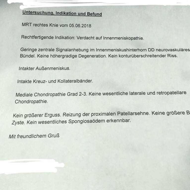 Mrt befund, jemand ahnung? (Gesundheit und Medizin, Orthopäde, Bericht)