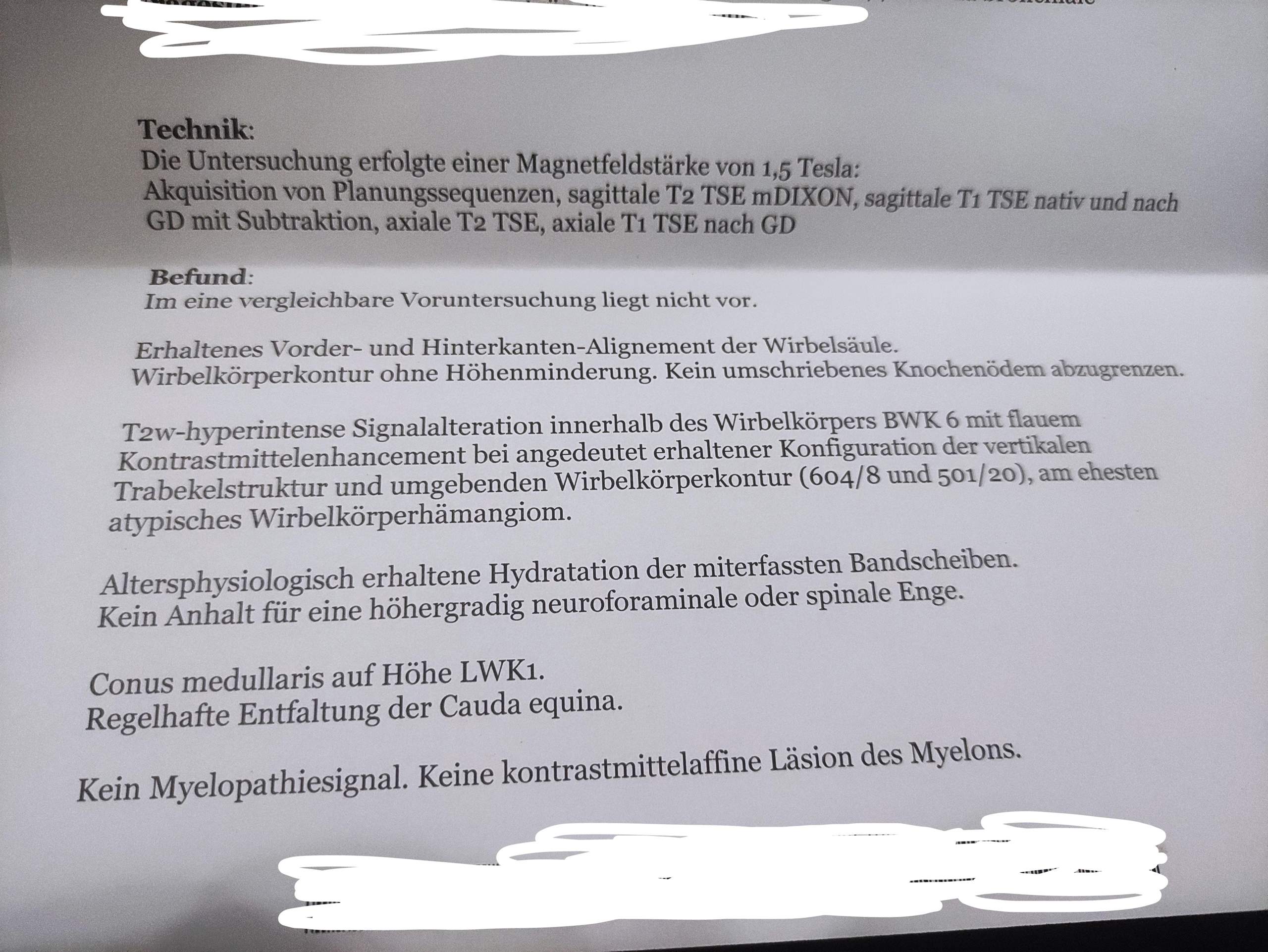 Mrt Befund übersetzen? (Gesundheit und Medizin)