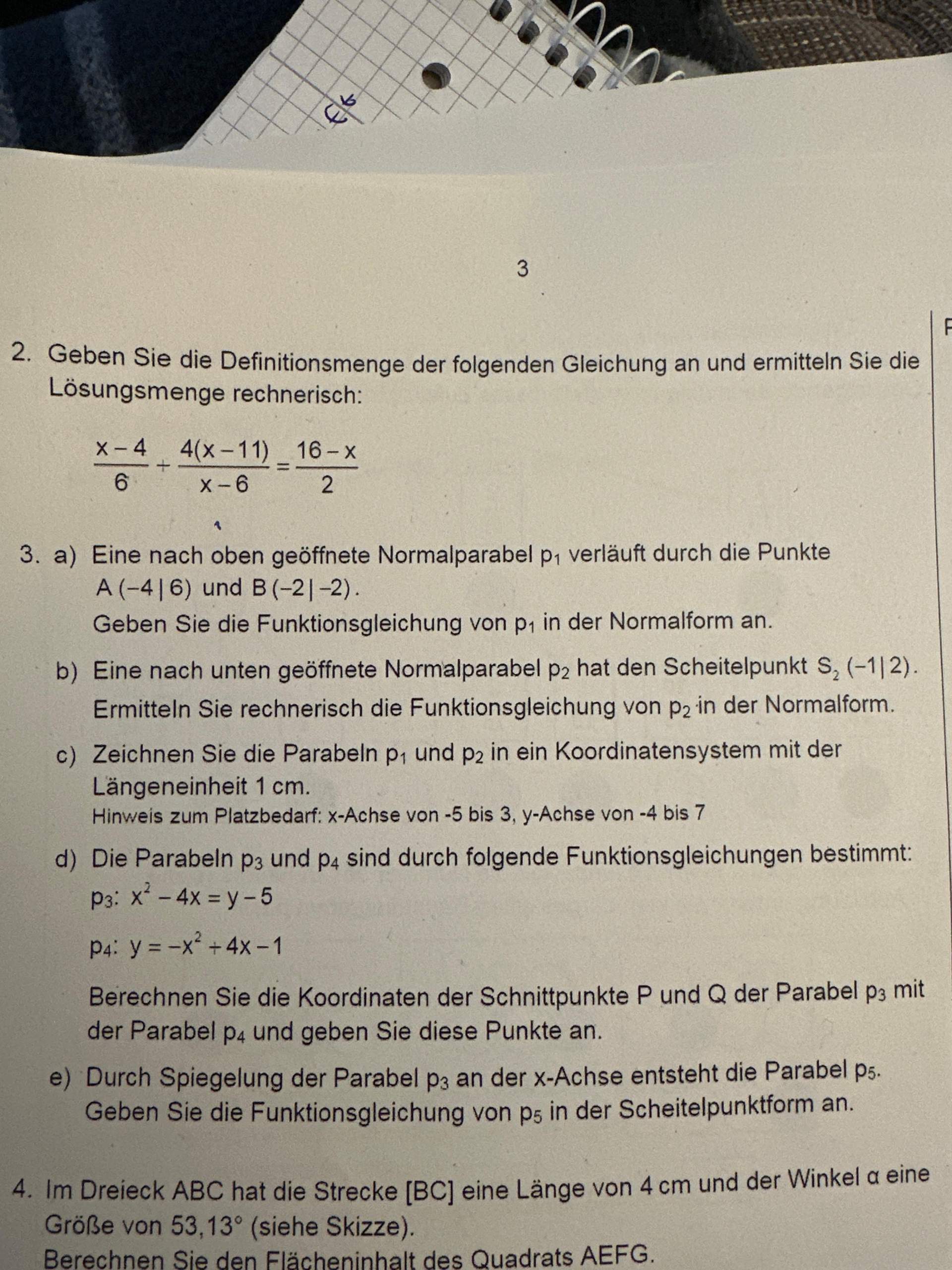 Msa Mathe Aufgaben Und Lösungen MSA Aufgaben? (rechnen, quadratische Funktion)