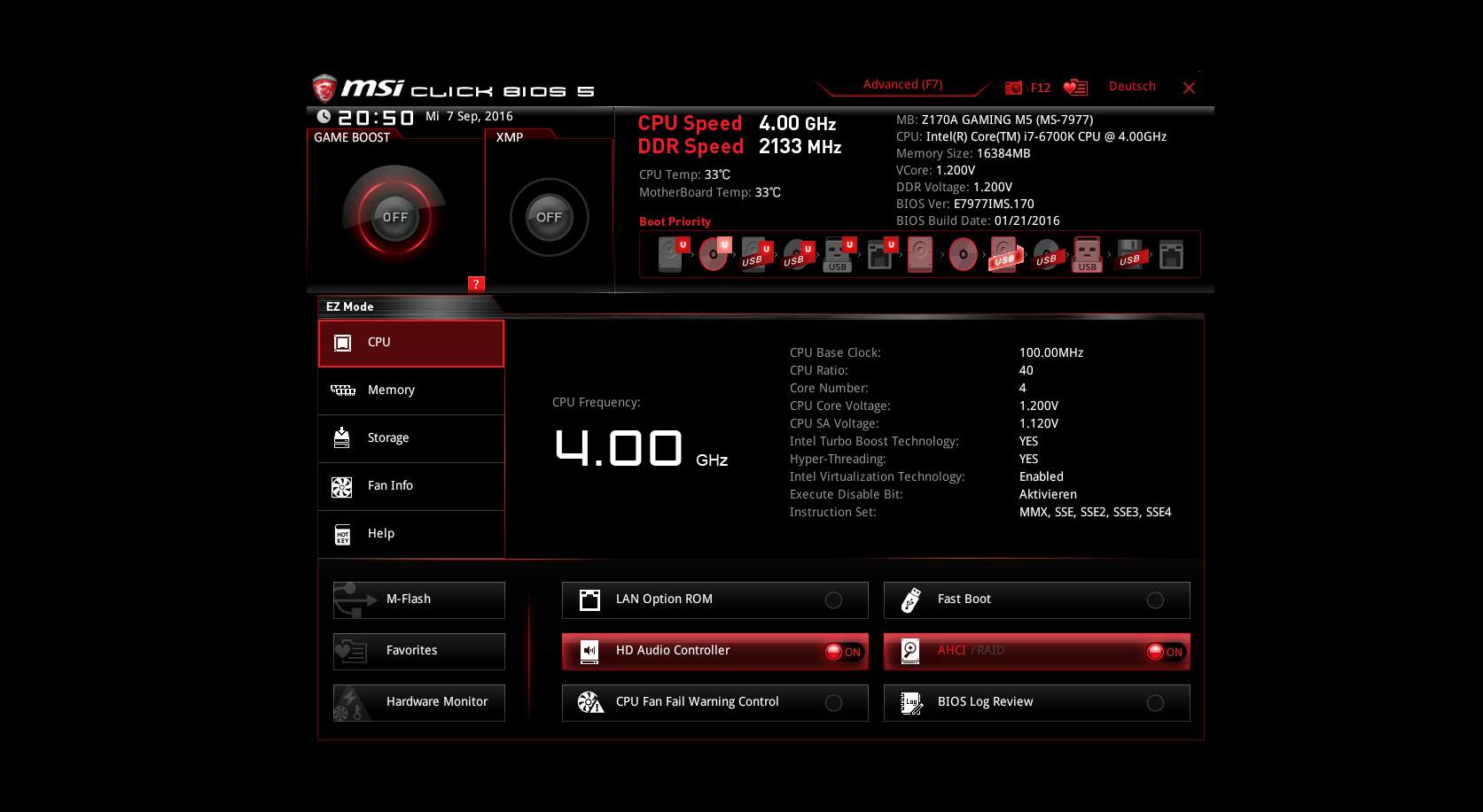 MSI Gaming M5 Secure Boot? BIOS)