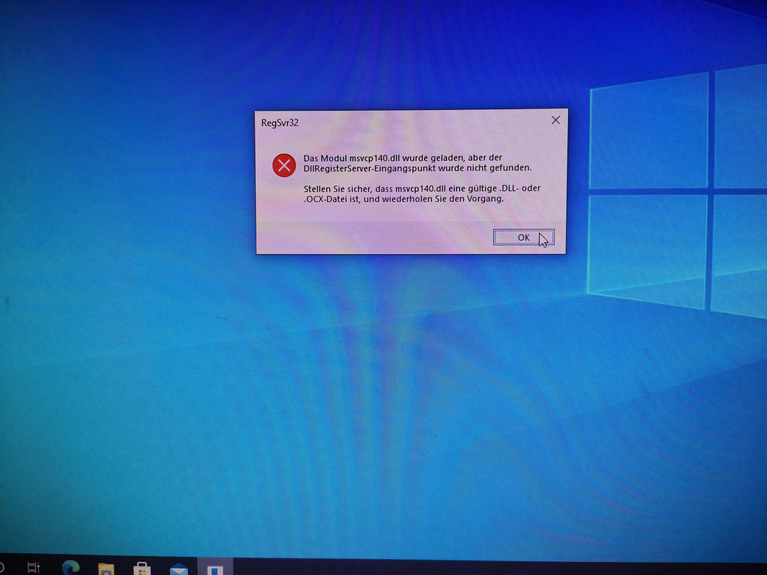 Dll Register Server Eingangspunkt Nicht Gefunden Windows 7 msvcp140.dll geladen, aber Eingangspunkt wurde nicht gefunden