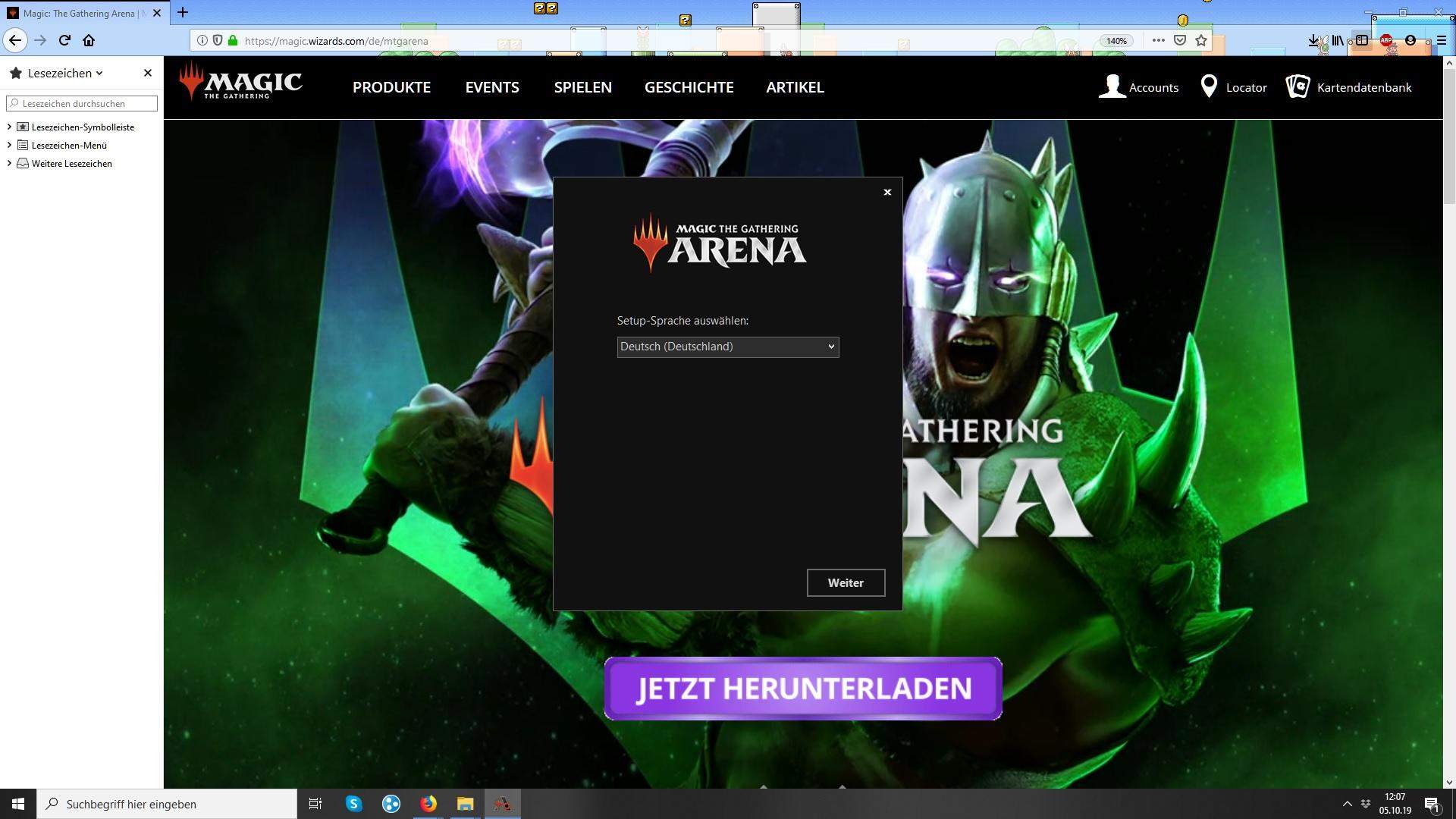 MTG Arena Fehlermeldung MTG Arena Installer geht nicht?