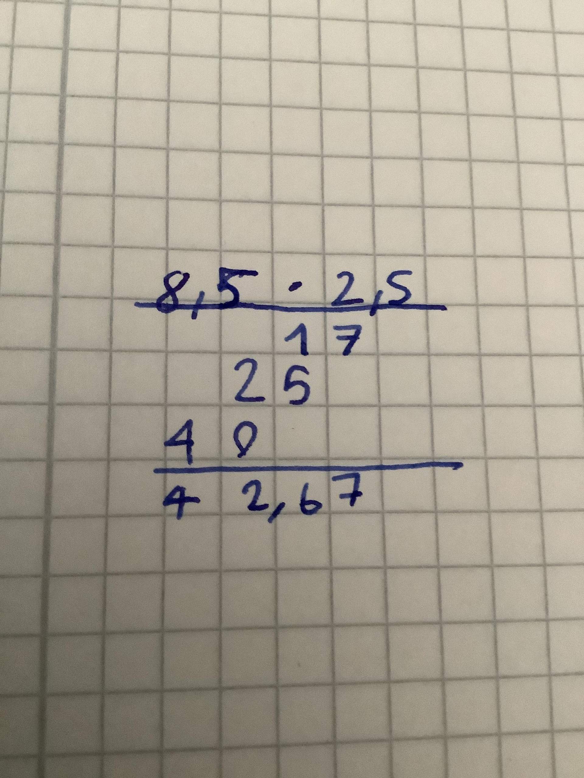 Multiplizieren mit 2 Kommazahlen? (Schule, Mathematik, Community)